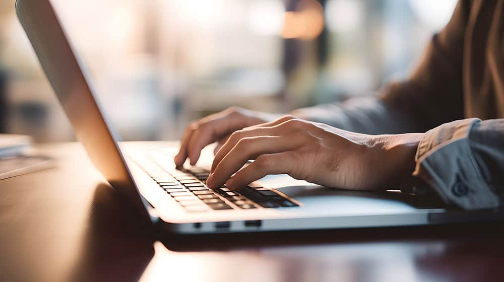 Hands on keyboard